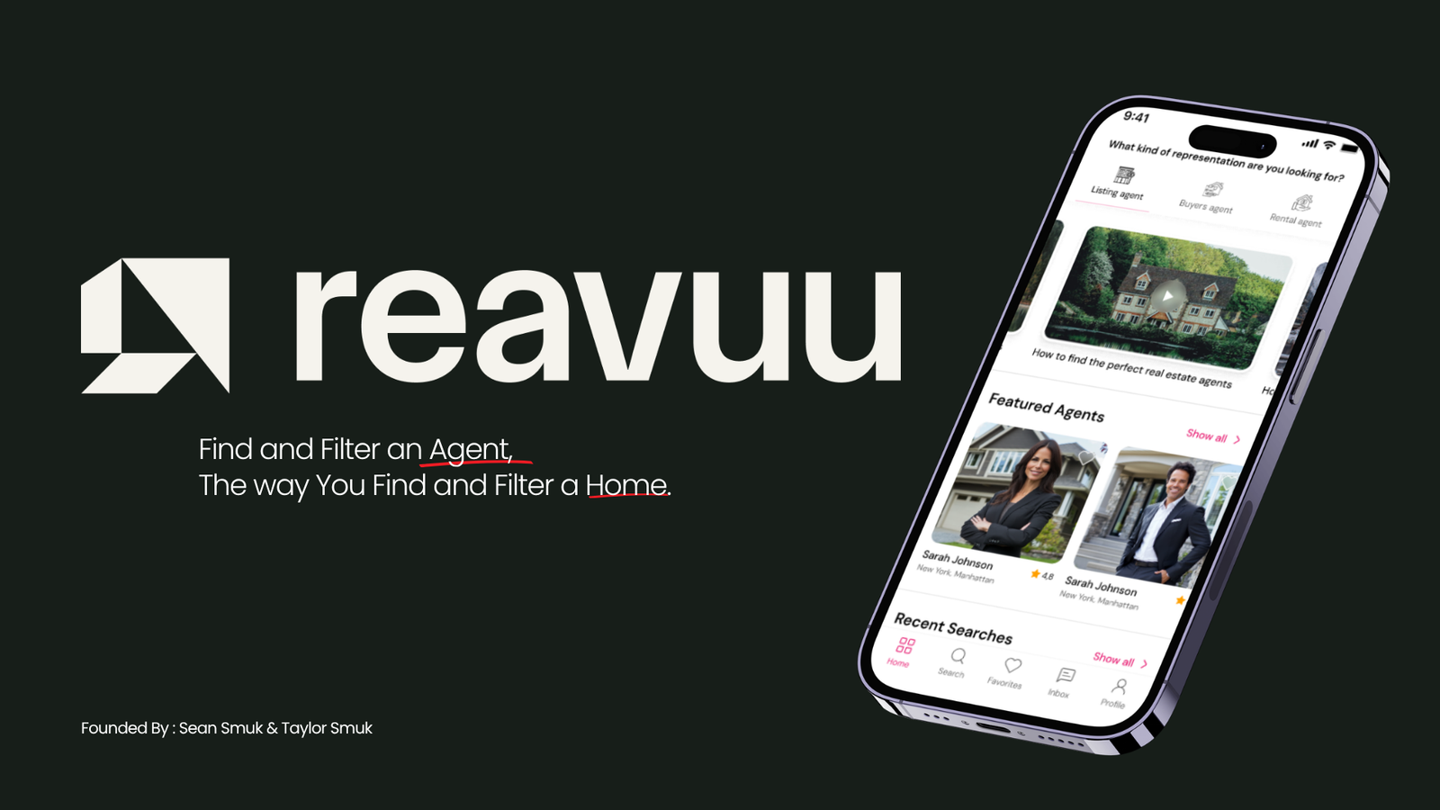 Reavuu investor pitch deck platform overview slide 1
